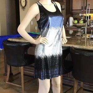 LAUNDRY by Shelli Segal Sequinned Tank Dress NEW